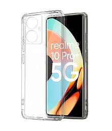 ZAMN - Transparent Silicon Silicon Soft cases Compatible For Realme 10 Pro Plus 5G ( Pack of 1 )