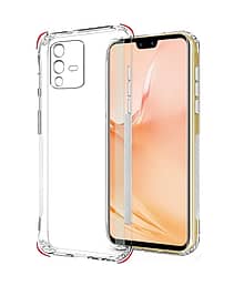 ZAMN - Transparent Silicon Silicon Soft cases Compatible For Vivo V23 Pro 5G ( Pack of 1 )