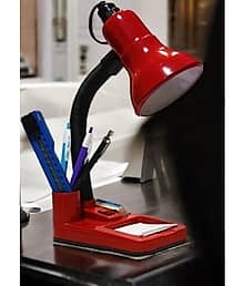 ZESTRUM Red Torchiere Table Lamp ( Pack of 1 )