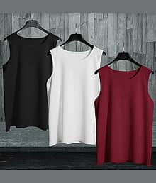 adixus Pack of 3 Polyester Gym Vest For Men ( Multicolor )