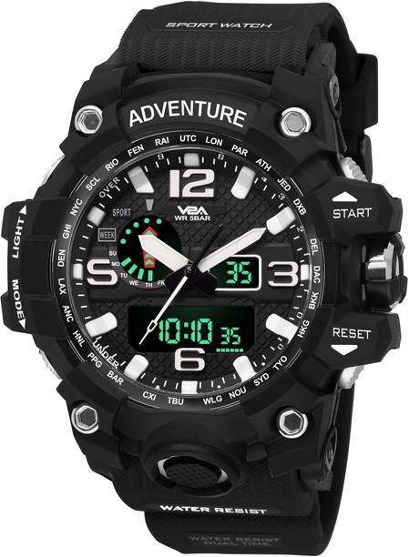 Analog-Digital Watch - For Men Army Black Chronograph ...