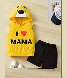 child store Pack of 1 Unisex Hosiery T-shirt & Shorts Set ( Multicolor )