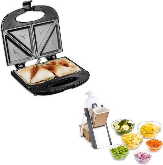 Elevea Combo C318 Electric Sandwich Maker & Slicer Vege...