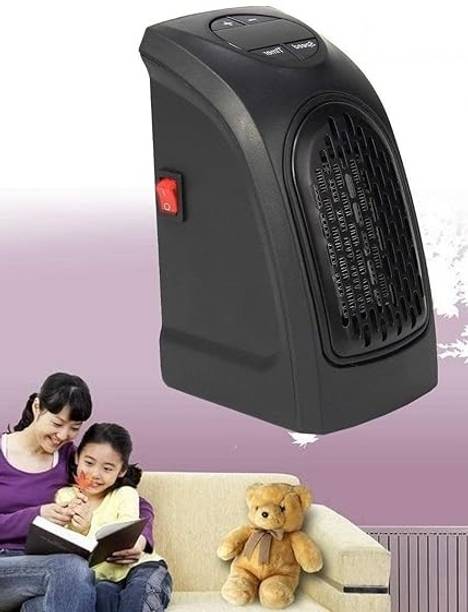 KRITAM Handy Heater Mini Portable Electric Led Fan Hand...