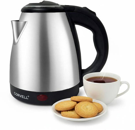 Corvell Stainless Steel Electric Kettle|1500W Fast Boil...