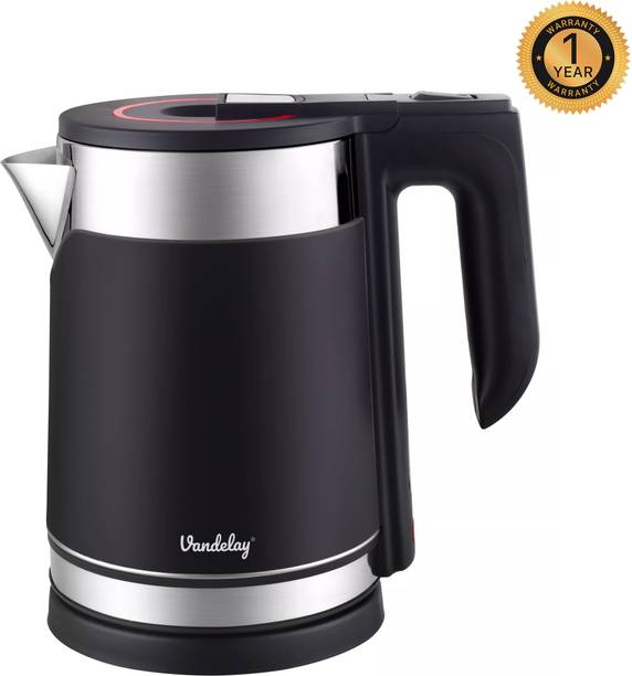Vandelay Electric Kettle (1.7L) - Double Wall, Cool Tou...