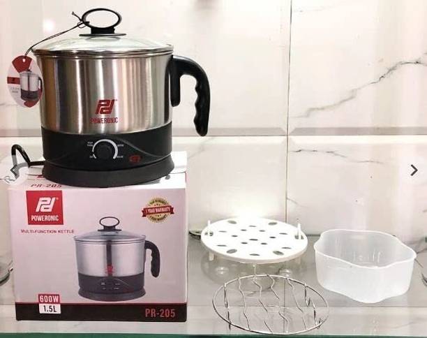 Poweronic Stainless Steel Multipurpose Electric Kettle ...
