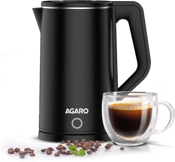 AGARO Elegant Electric Kettle, Cool Touch Double Layere...