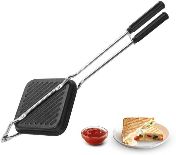 HM EVOTEK Sandwich Maker Non Stick Gas Toaster for Cris...