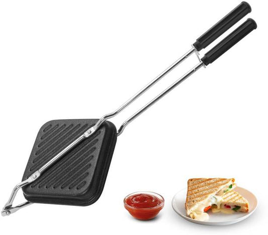 HM EVOTEK Sandwich Maker Non Stick Gas Toaster for Cris...