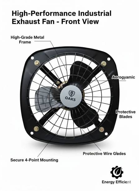 Oaks High Performance Industrial Exhaust Fan Energy Eff...