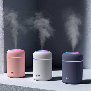 BRC Enterprise H2O Humidifier|Colorful Mini USB Humidifier with 2 Mist Modes Portable Room Air Purifie...