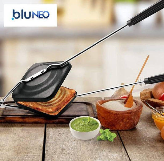 BluNeo Non-Stick Aluminum Sandwich Gas Toaster Regular ...