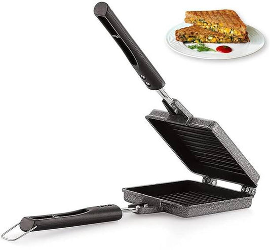 PanCraft Non-Stick Jumbo Gas Sandwich Toaster with Bake...