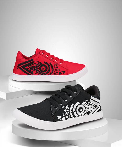 Combo pack of 2 casual sneaker shoes for men Sneakers F...