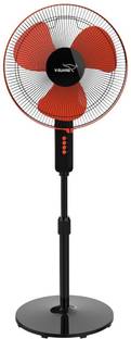 V-Guard Esfera STS Plus (Red Black) with 2 Year Warranty 400 mm Pedestal Fan