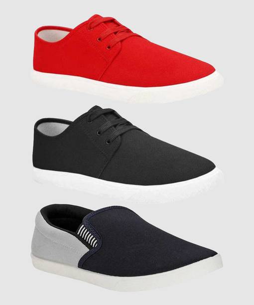 Combo Pack Of 3 Casual Sneakers For Men