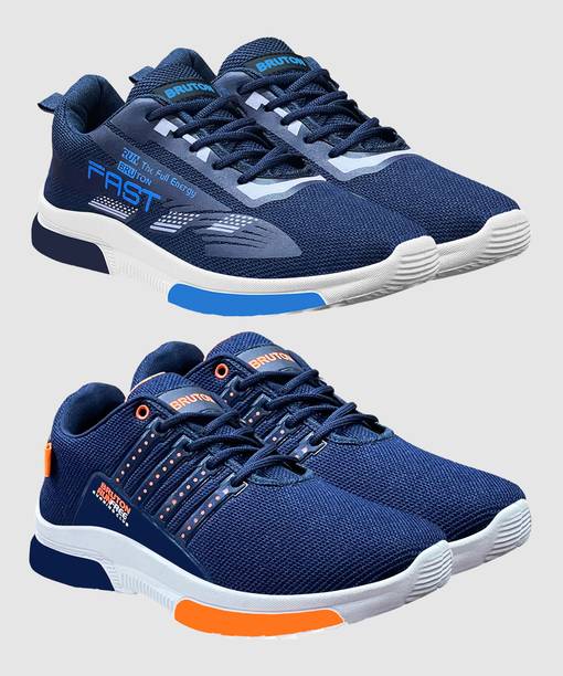 Combo pack of 2 Trendy Sneaker Shoes Walking Shoes Snea...