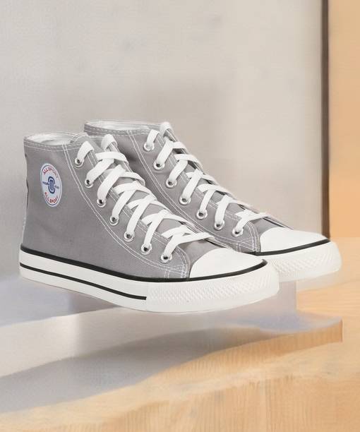 Comfortable Canvas Lace-up Casual Ankle Length Sneakers...