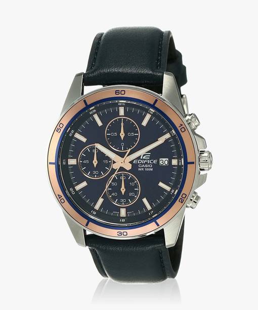 Edifice EFR-526L-2AVUDF Blue Dial Blue Leather Band Ana...