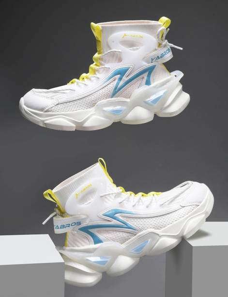 YAMA-O High-Top Casual Sneakers for Men | Breathable Kn...