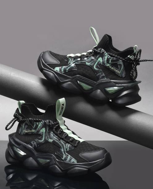 JIFFER-O Chunky Sole High-Top Sneakers For Men
