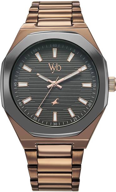 Fastrack Vyb Limitless Quartz Black Round Dial Men's Wa...