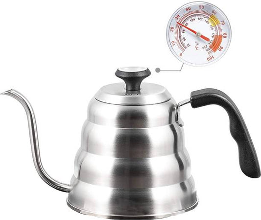 SUPVOX Pour Over Coffee Kettle with Thermometer, Premiu...