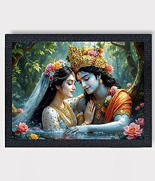 radha krisna photo frame,radha krishna wall photo frame,radha krishna wall hanging photo frame,radha krishna devotional wall hanging photo frame paint