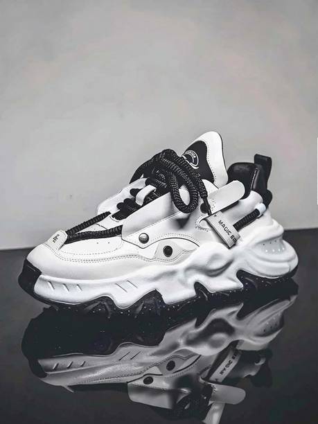 Black Stylish Casual Sneakers For Men