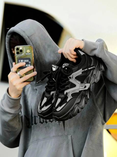 BLACK SHOES PREMIUM QUALITY SNEAKERS Sneakers For Men