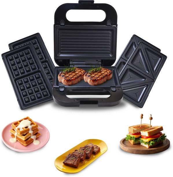 LIBRA by Libra Sandwich Maker 3 in 1, Detachable Plates...