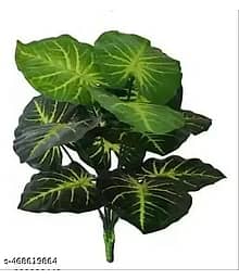 shanol Areca Palm Tree with 12 Long Leaves Artificial Plant Bonsai Wild Artificial Plant (50 cm, Green)