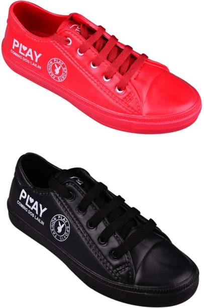 Combo pack of 2 Casual shoes PLAY style sneakers for bo...