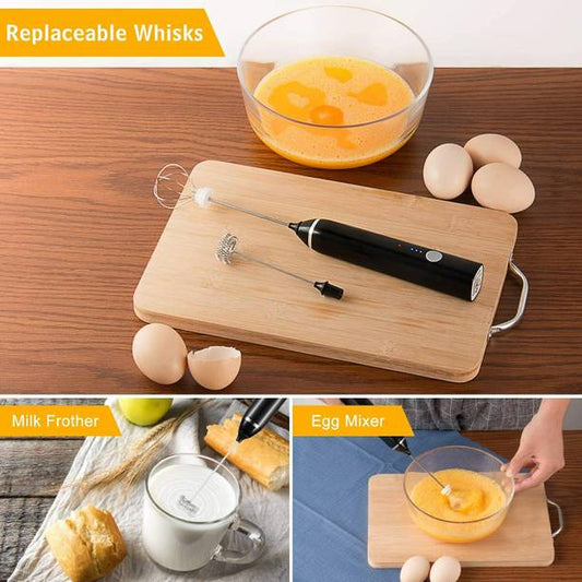 Blender, Handheld Milk Frother,USB Rechargeable Foam Maker Shaker for