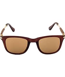 uzak Brown Square Sunglasses ( Pack of 1 )