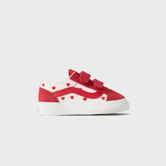 VANS TD Old Skool V - Red Hot Valentine / Racing Red / True White