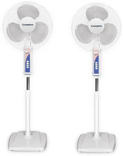 Crompton Wave Plus 400-mm pack of 2 with 1 Year Warranty 400 mm Pedestal Fan