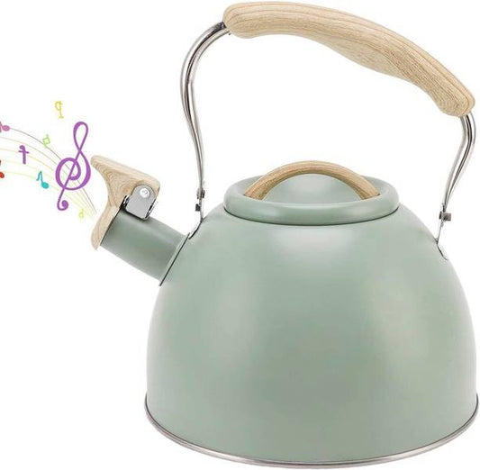 Zibuyu Folding Handle, Loud Whistle Kettle for Tea, Cof...