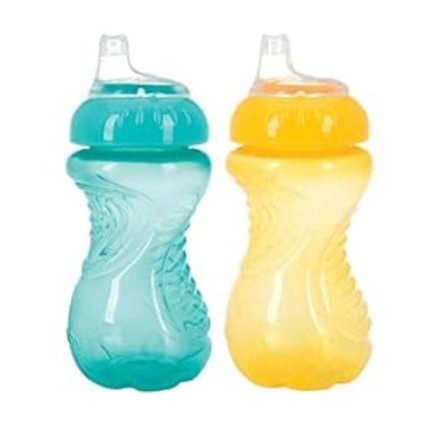 No-Spill Easy Grip Sippy Cup for Baby with Soft Silicone Spout Leak-Proof Training Cup for Toddlers and Infants